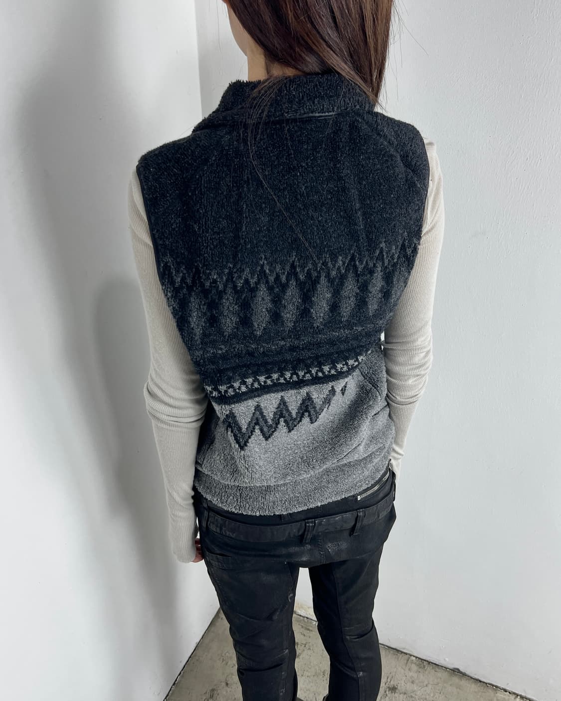 Attachment Jacquard Wool High Neck Vest 상품이미지2