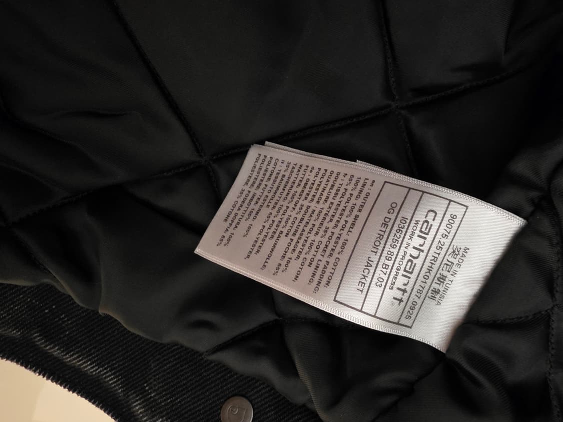 Carhartt WIP OG Detroit Jacket Black Gri 상품이미지3