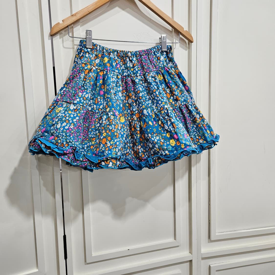 꽃무늬 프릴 미니 스커트 상품이미지1