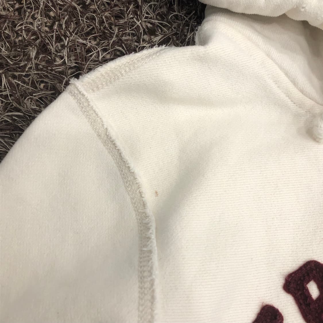 아베크롬비 화이트 로고 기모 후드집업 상품이미지4