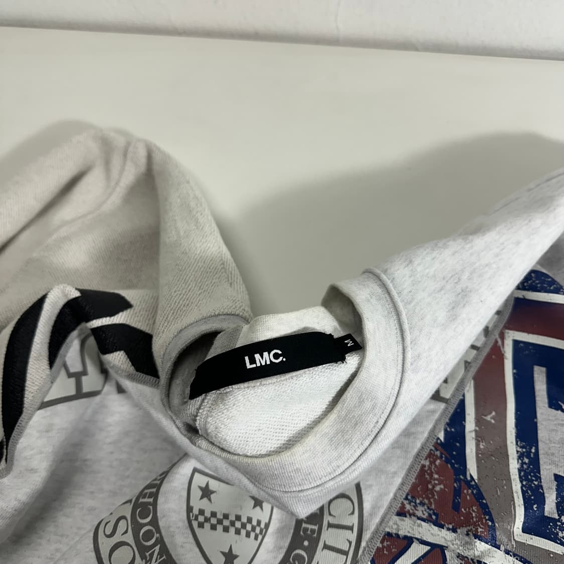 M-L 엘앰씨 LMC 멜란지그레이 오버핏 스웻셔츠 맨투맨 상품이미지4