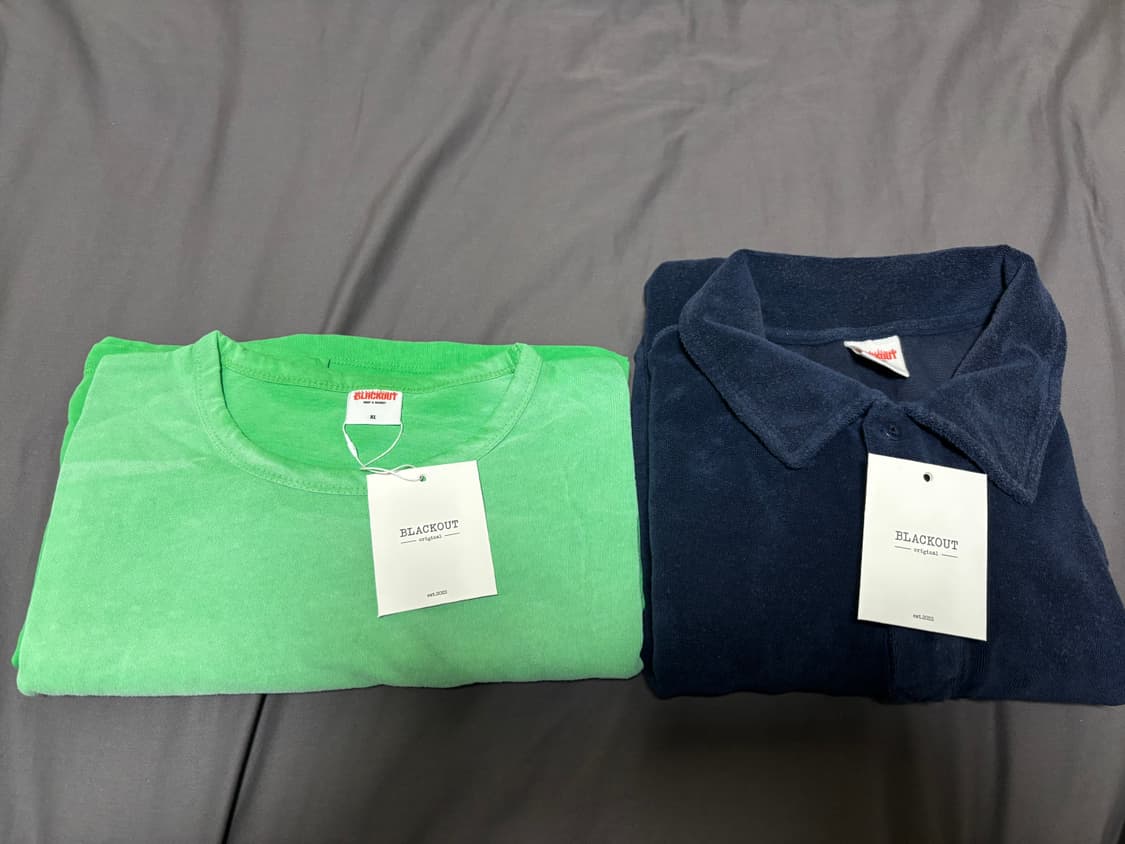 [ L ] 블랙아웃 서퍼 타월 셔츠 상품이미지3