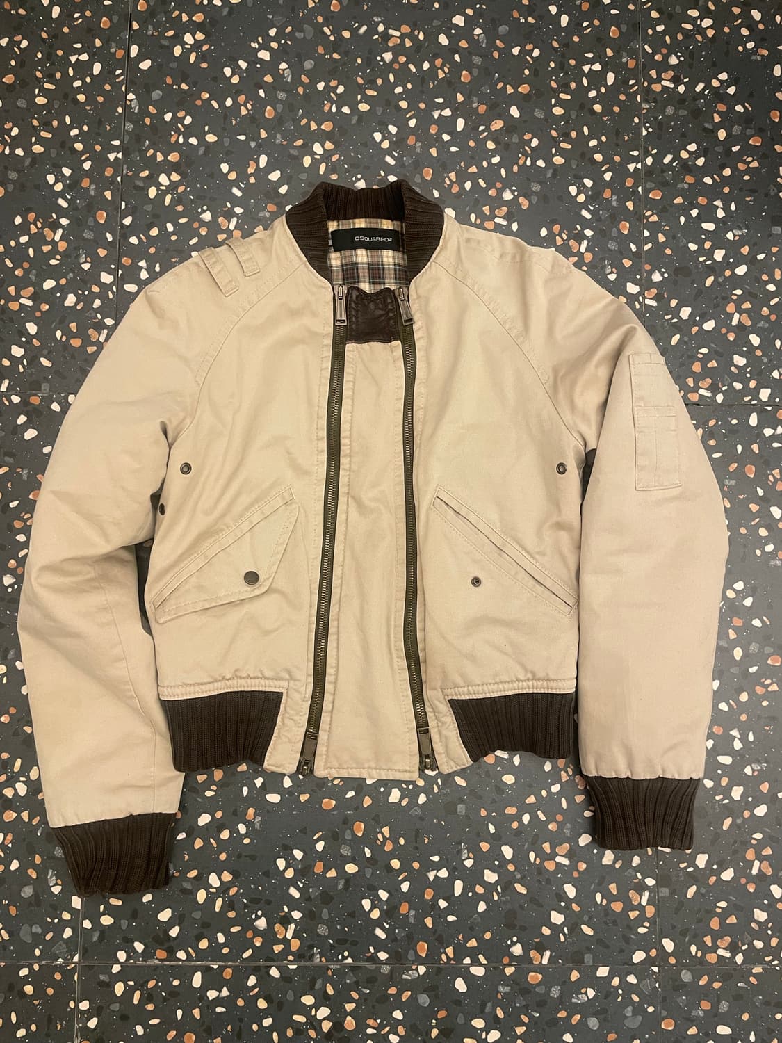 디스퀘어드 더블 지퍼 봄버 상품이미지1