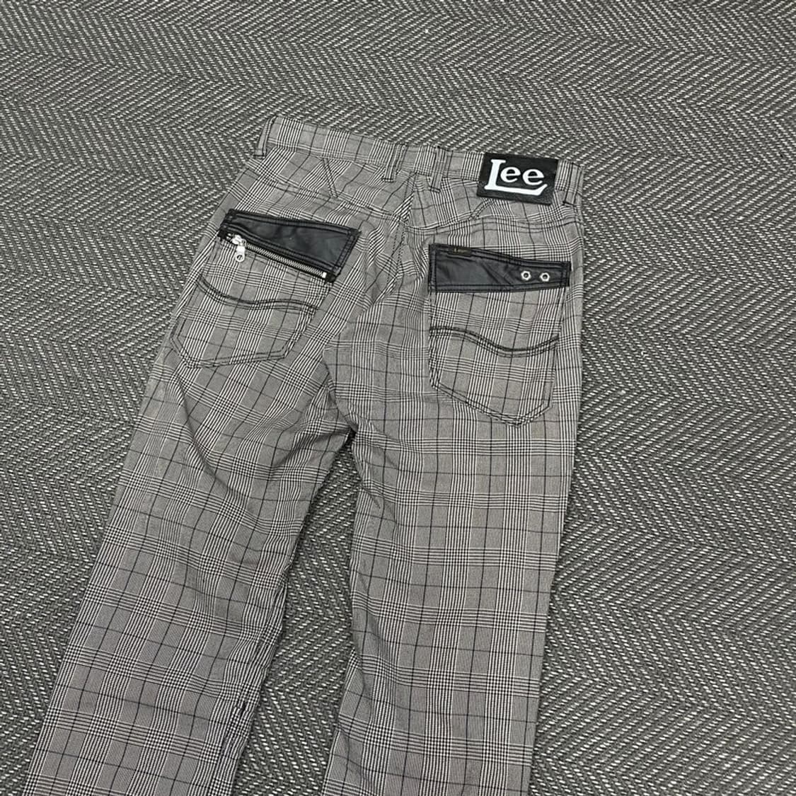 리 슬림핏 체크 팬츠 v0237 상품이미지4