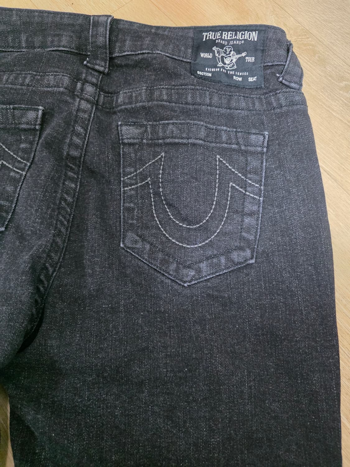 트루릴리전 부츠컷 흑청 기모 데님 팬츠 32 상품이미지2