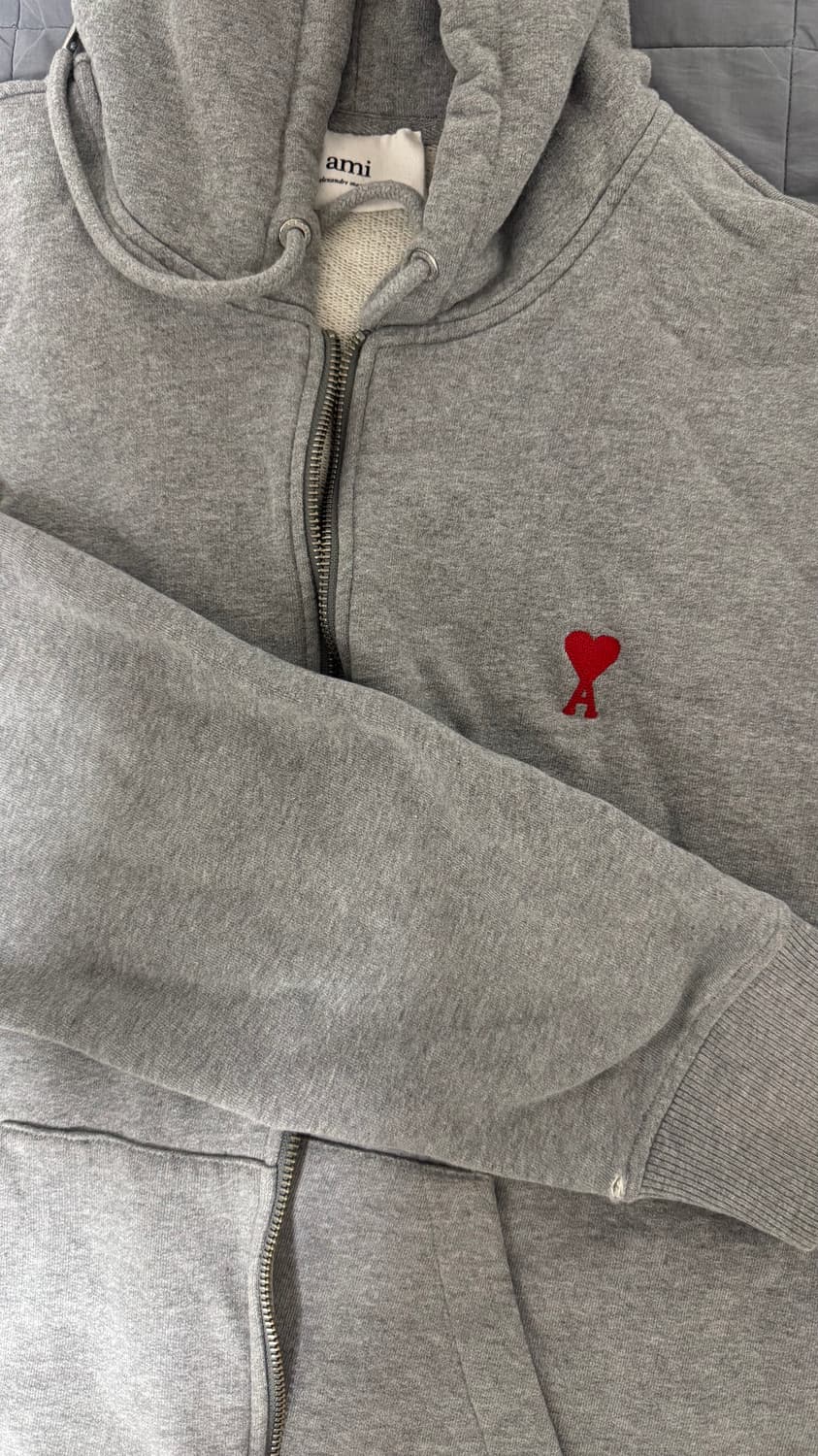 [정품] 아미 24ss 후드집업 그레이 XL 상품이미지2