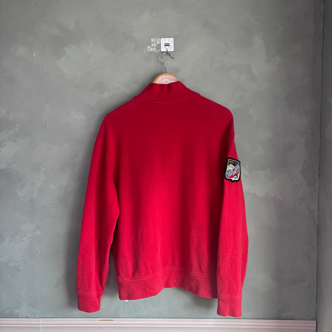 폴로 랄프로렌 빅포니 반집업 레드 빨강 상품이미지5