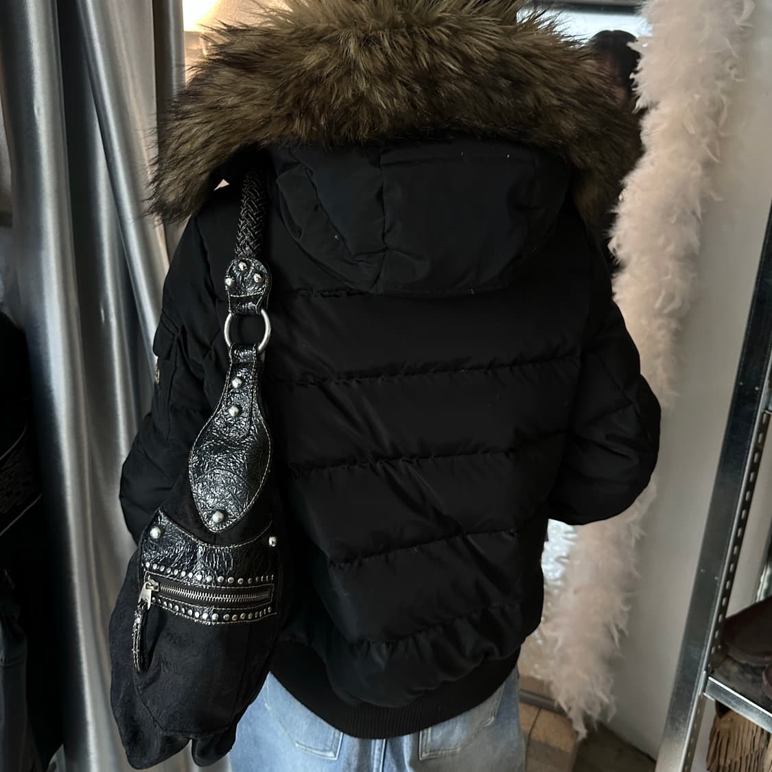 00s 빈티지 게스 XL 빅 버클백 상품이미지9