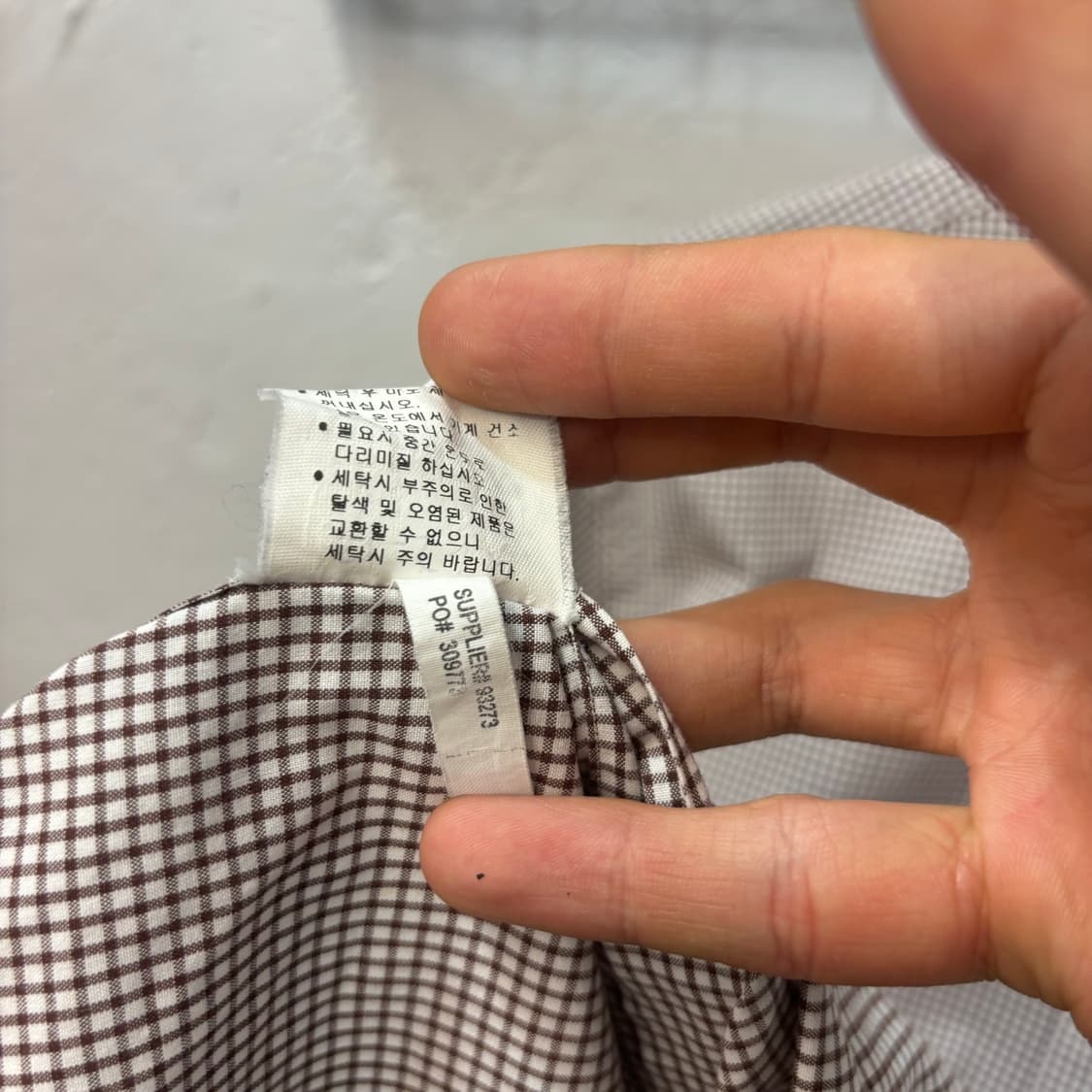 폴로 랄프 로렌 깅엄체크 셔츠 L 상품이미지10