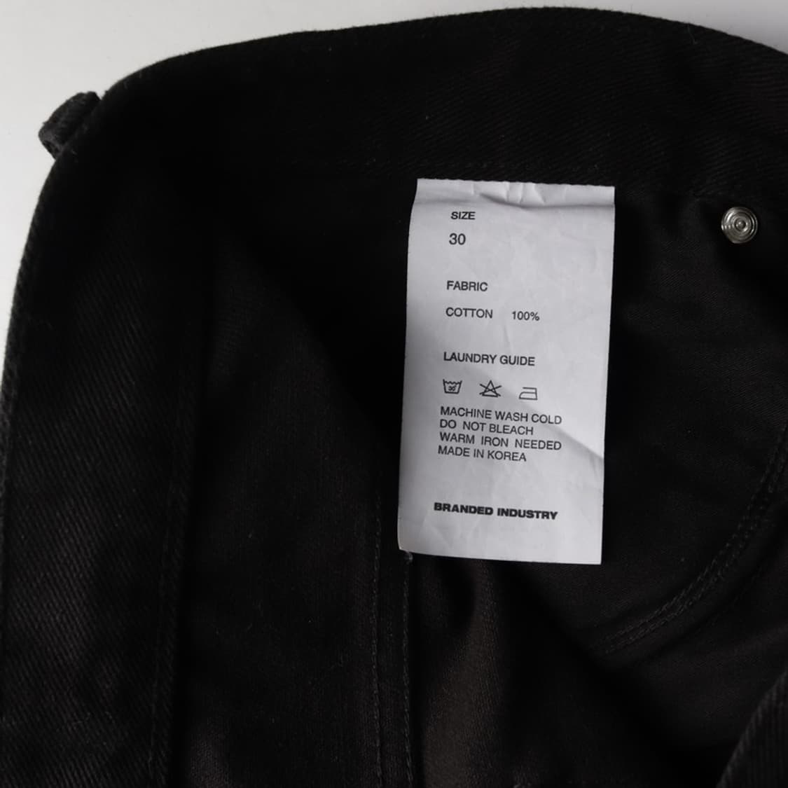 브랜디드 인더스트리 미니멀 블랙 데님 30 상품이미지6