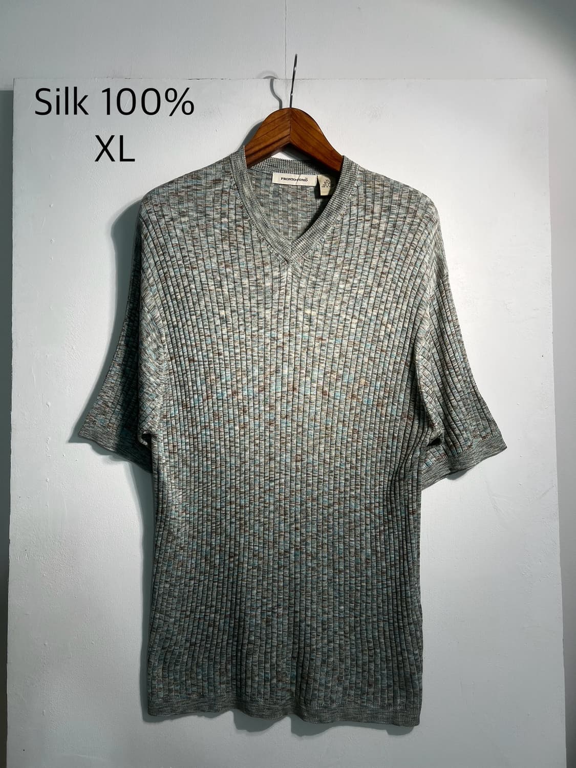 Silk 100% knit 실크 니트 XL 상품이미지1