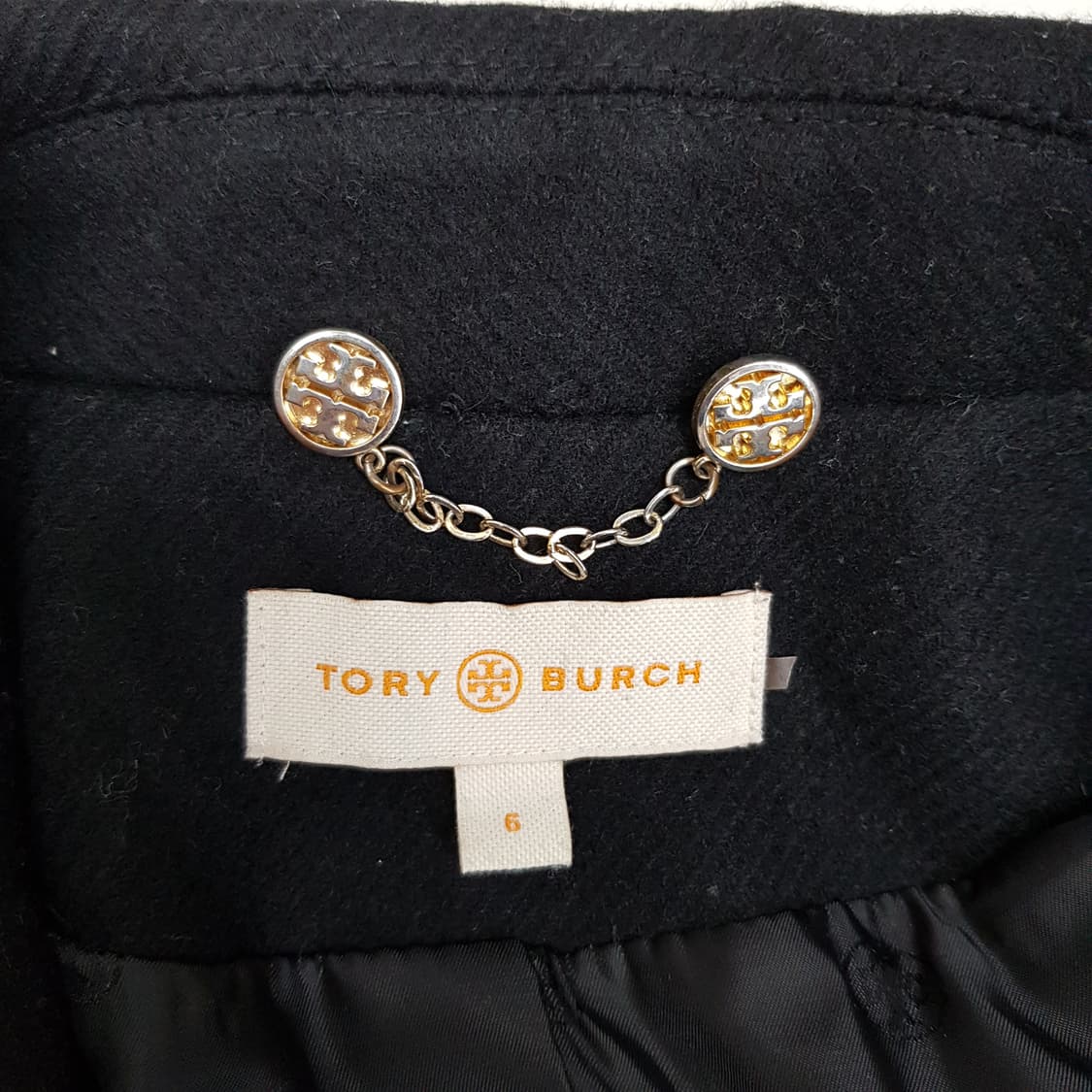 토리버치 클래식 울 블렌드 버튼 코트 S사이즈 상품이미지9