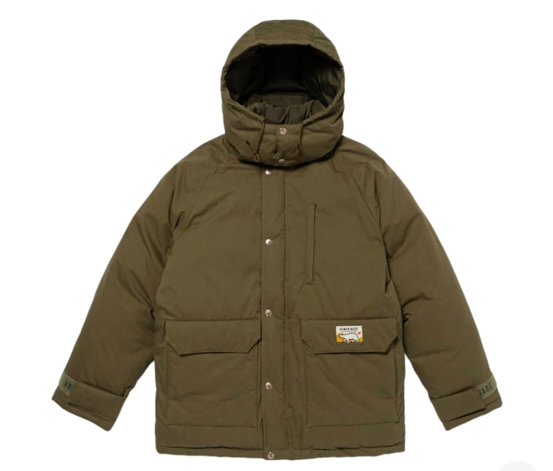 휴먼메이드 다운 파카 올리브 드랩 XL 상품이미지2