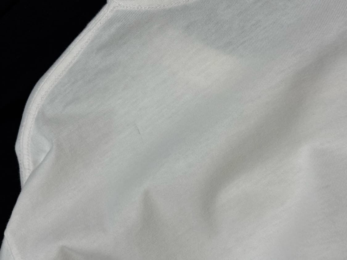 (L) 미스치프 롬버스 블러 티셔츠 베이직 화이트 상품이미지6
