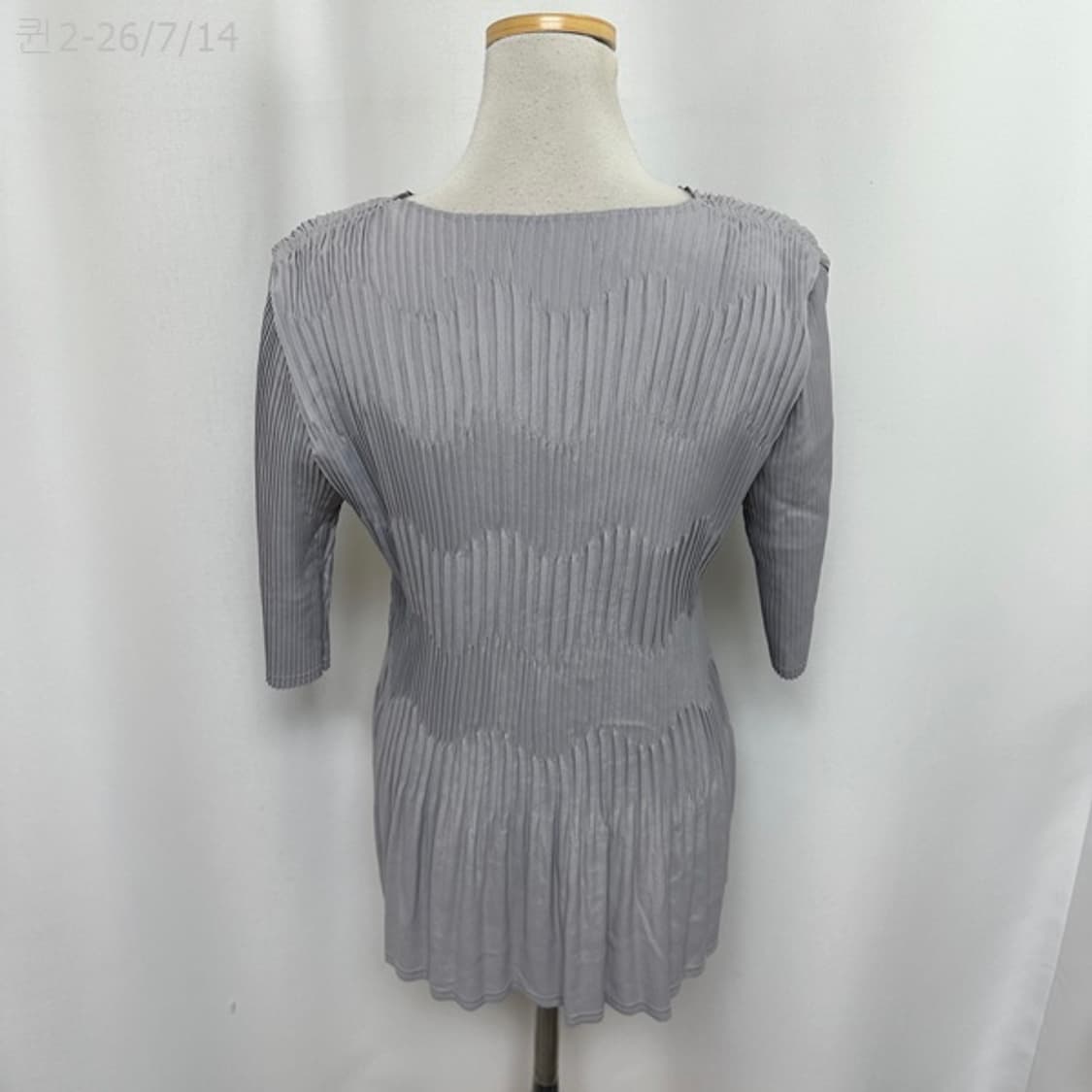 플리츠미 여자 주름 스판 티셔츠 FREE 상품이미지5