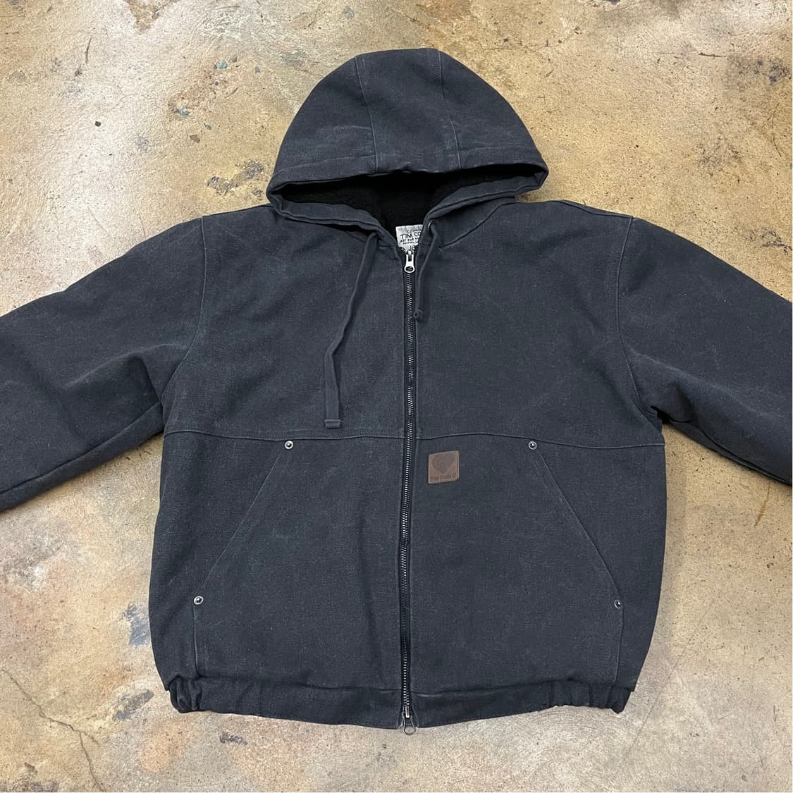 [정품/M] 팀코믹스 후드 워크 자켓 블랙 b16 상품이미지3