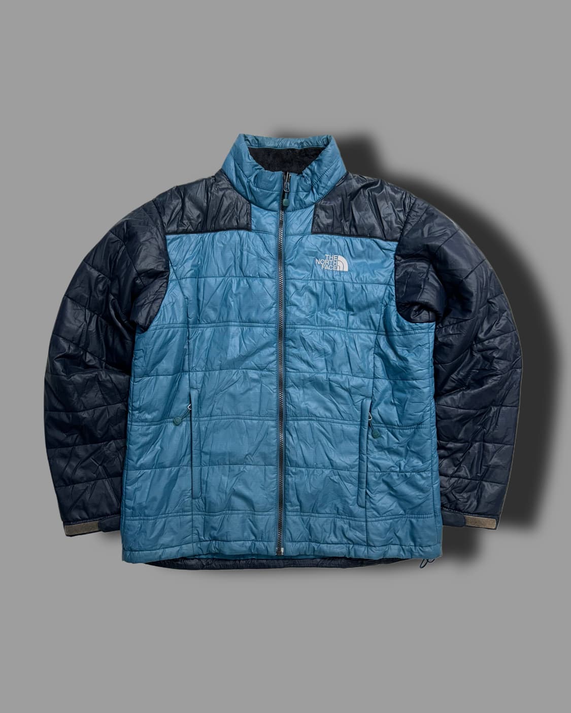 노스페이스 스카이블루 배색 경량패딩 L 상품이미지4