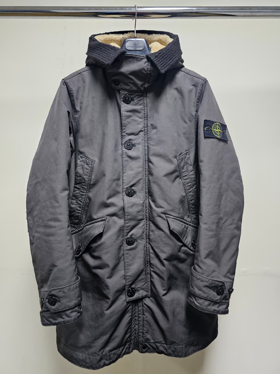 스톤아일랜드 다비드-TC 양털 후드 다운 자켓 상품이미지1