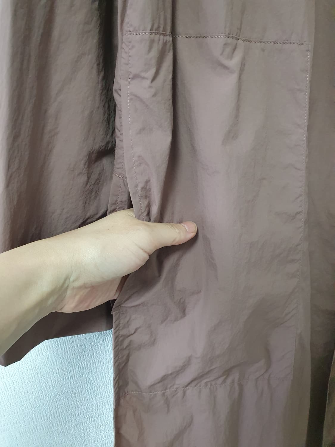 한섬 더캐시미어 바람막이 롱자켓 상품이미지5