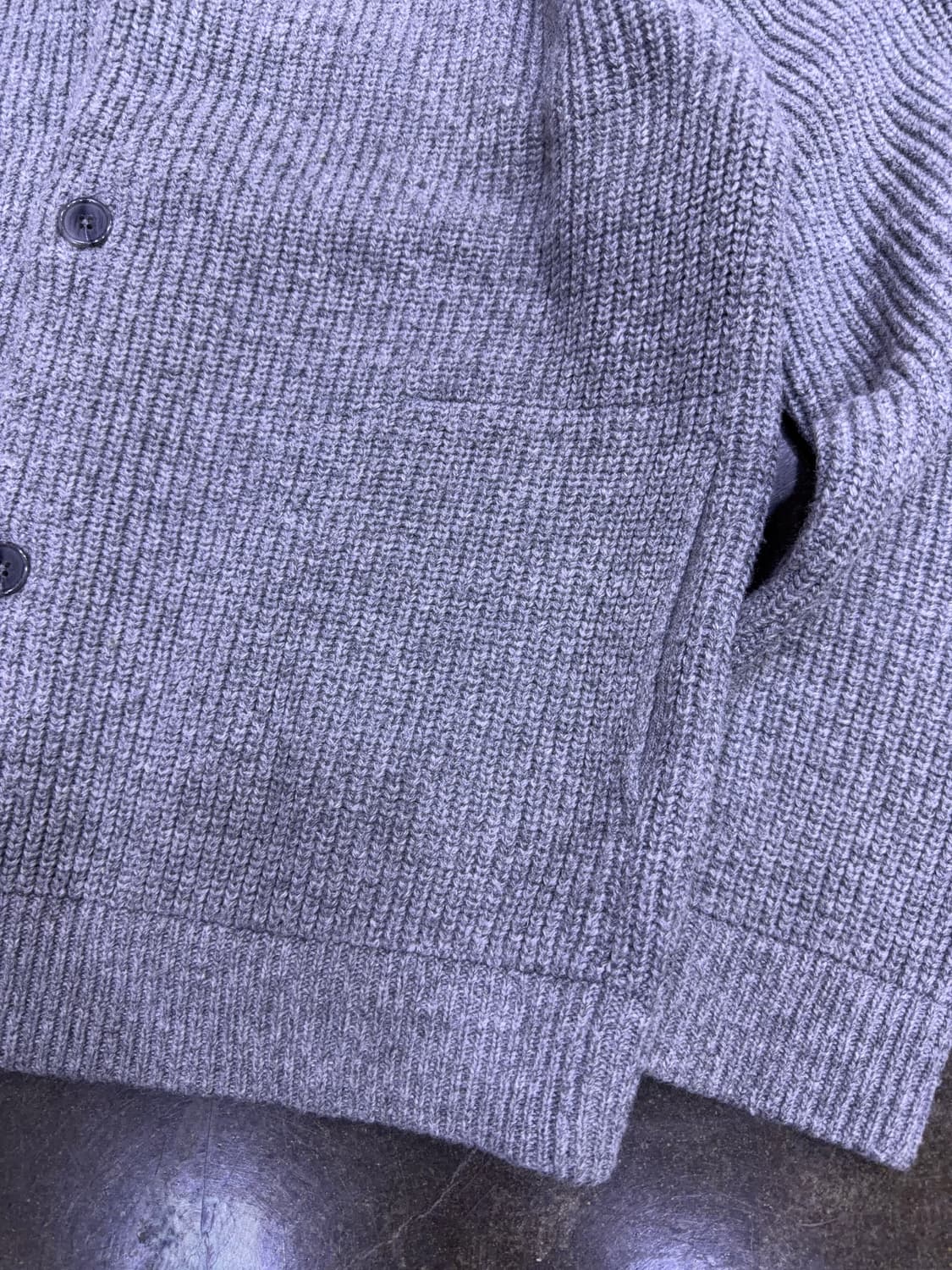 247시리즈 울 점퍼 가디건 멜란지 그레이 M 상품이미지8