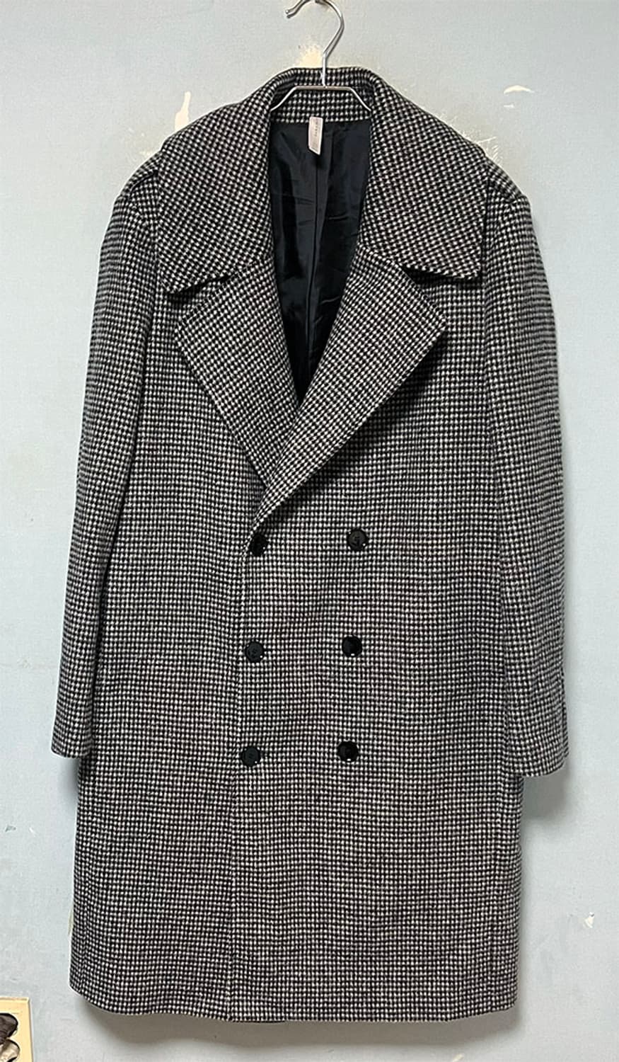 ZARA 자라 남자 모직 롱코트 체크 XL 105 상품이미지1