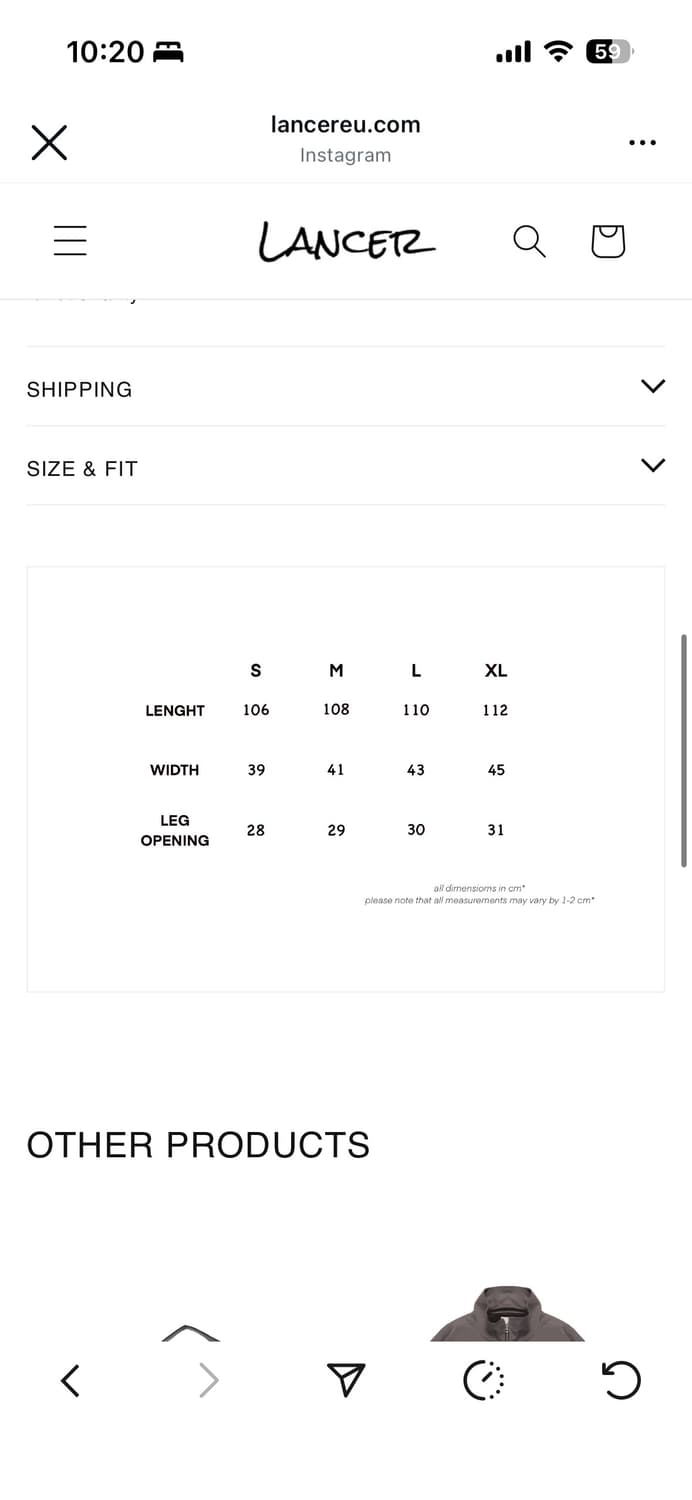 LANCER 카고 팬츠 상품이미지4