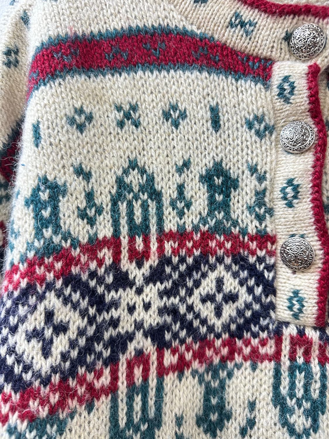 L.L.Bean 엘엘빈 페어아일 헨리넥 울 니트 스웨터 상품이미지3