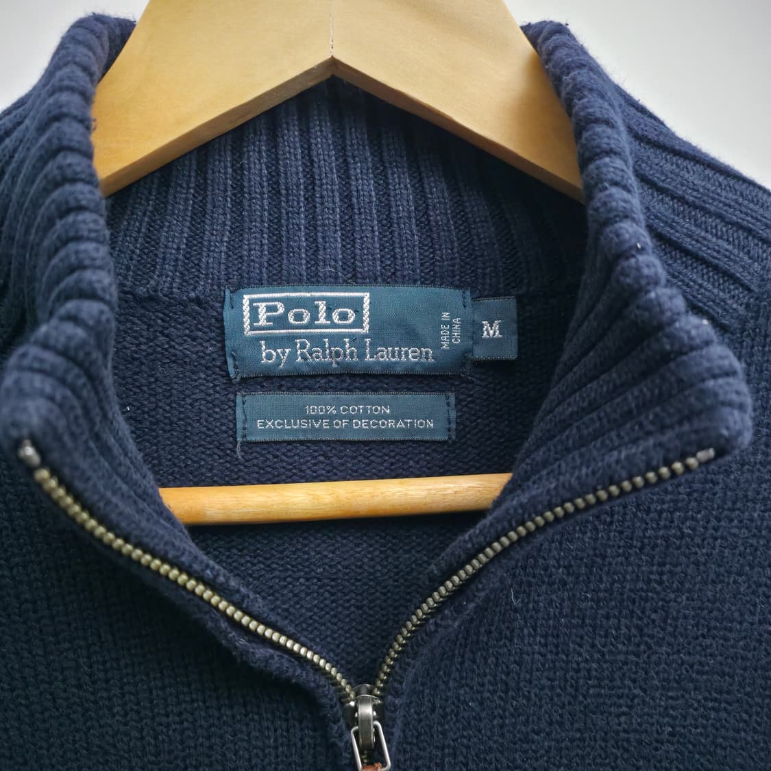 [M] 폴로 랄프로렌 네이비 쿼터집업 니트 상품이미지5