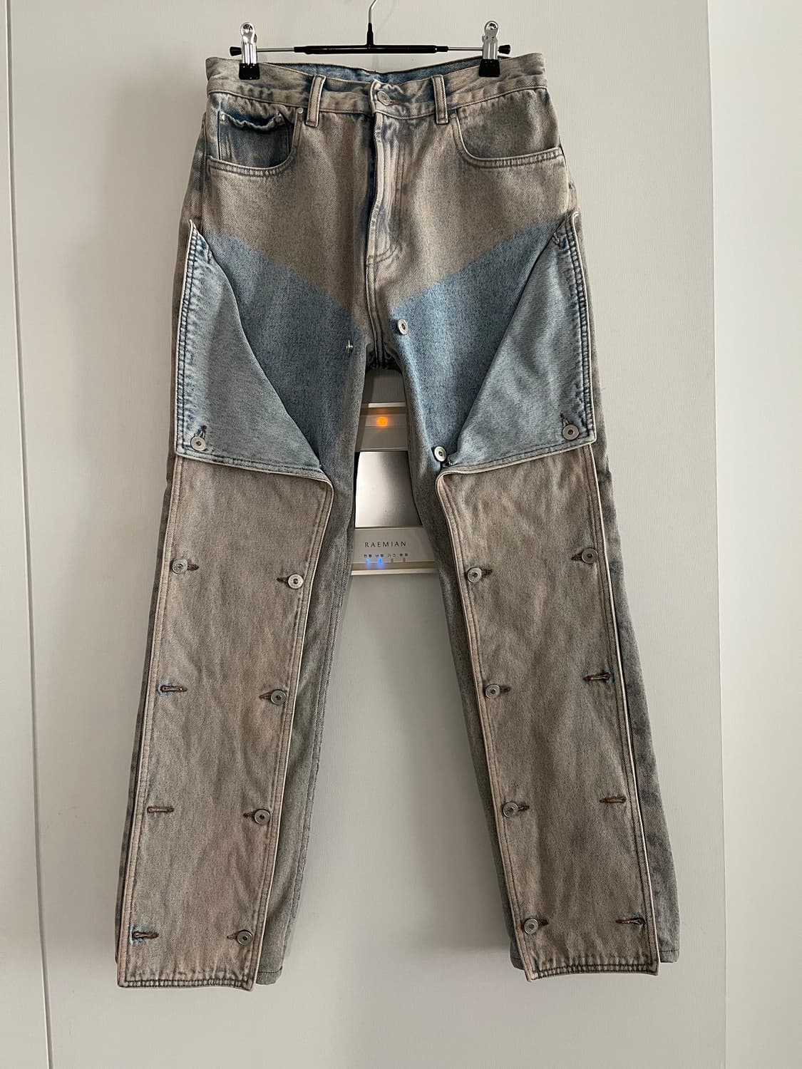 와이프로젝트 버튼데님팬츠 상품이미지1