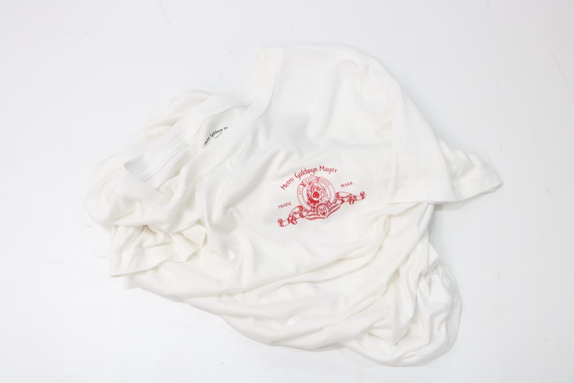 MGM 메트로 골드윈 메이어 무비 로고 화이트 그래픽 티셔츠 상품이미지2