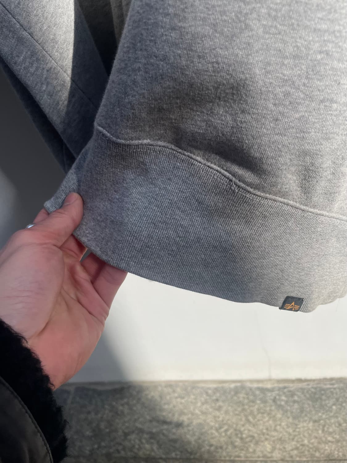 Alpha Industries biglogo grey sweatshirt 상품이미지5