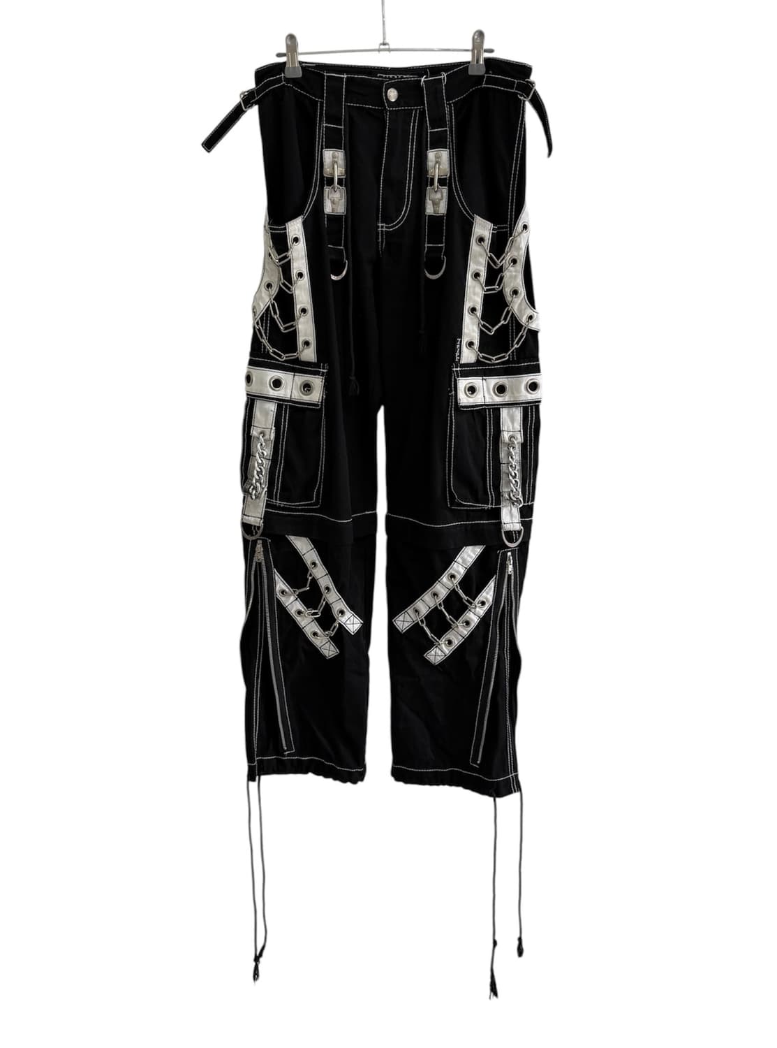 트립 NYC 2WAY 본디지 체인 와이드 카고 팬츠 상품이미지1