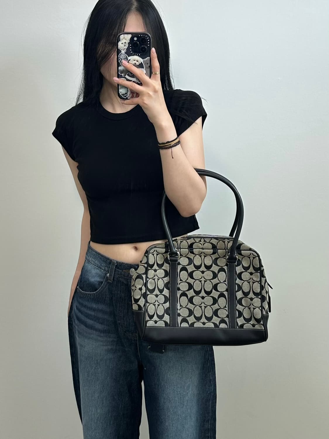 Coach 코치 모노그램 캔버스 숄더백 상품이미지1