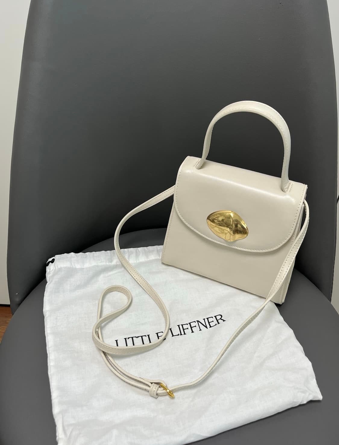 리틀 리프너 스월 페이던트 리틀 레이디 백 (웜화이트) 상품이미지1