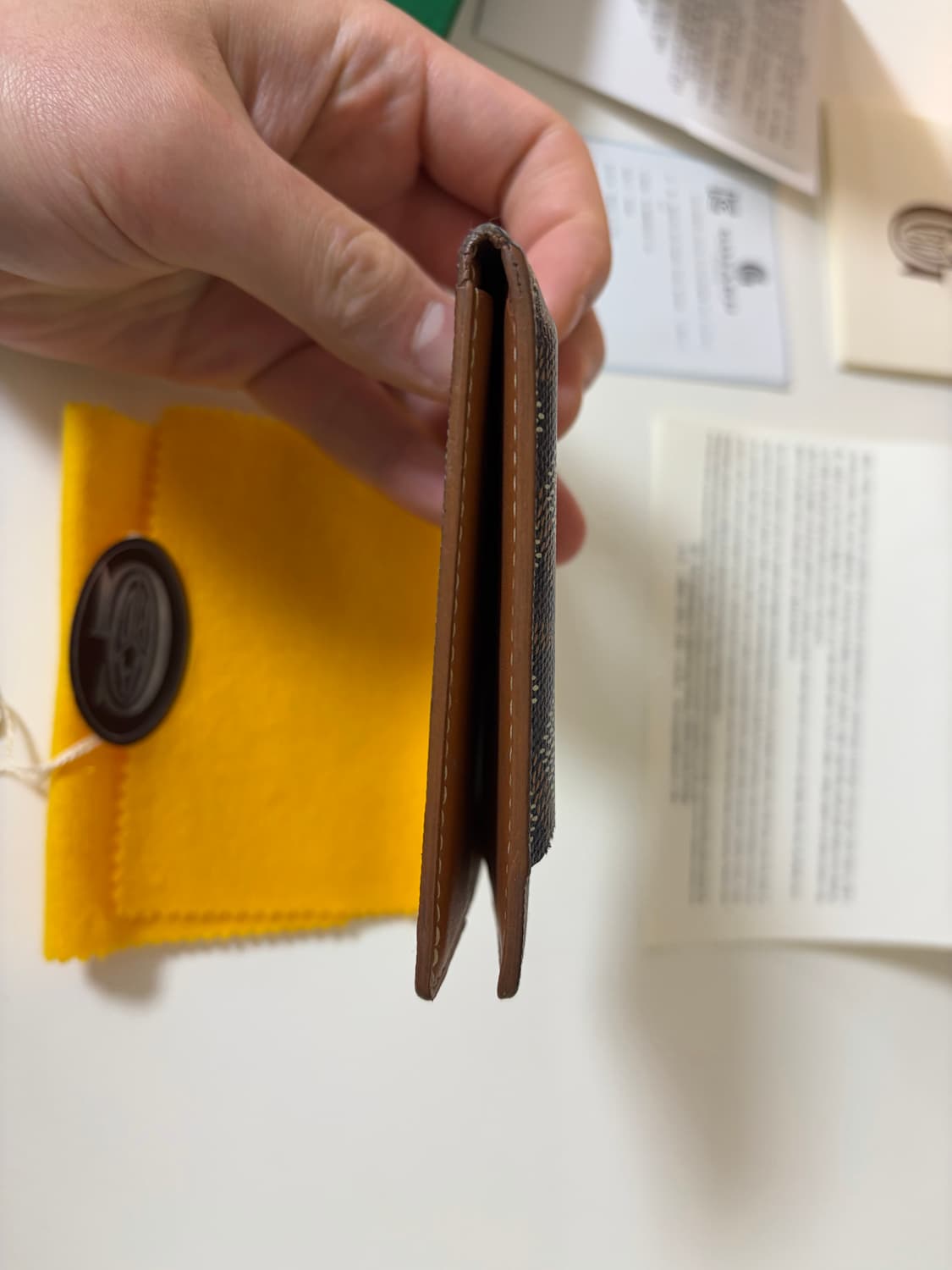 고야드 인서트 빅투아르 카드 홀더 블랙 탄 상품이미지8