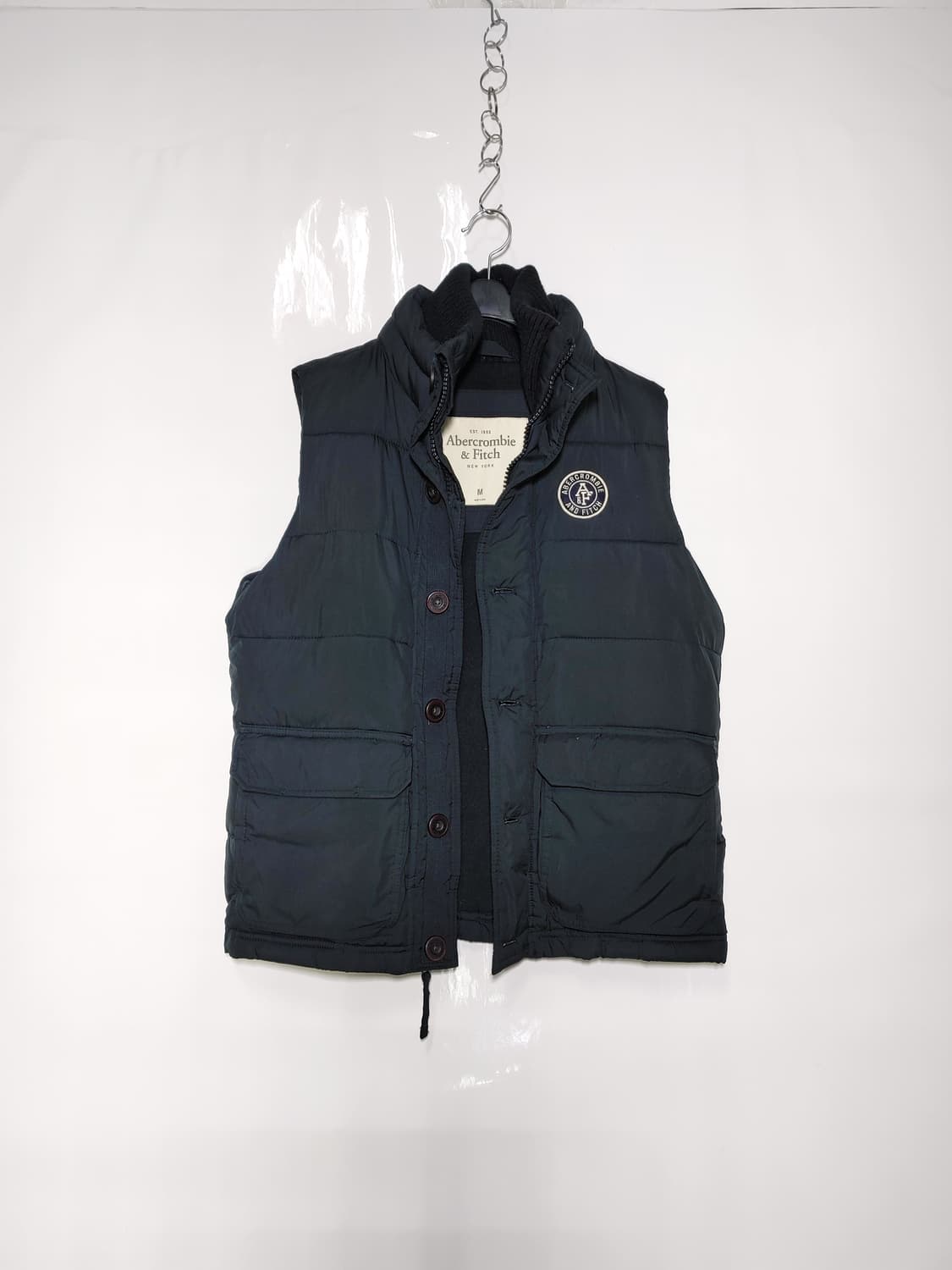 Abercrombie&Fitch 아베크롬비 남성 패딩조끼(연블랙) 상품이미지1