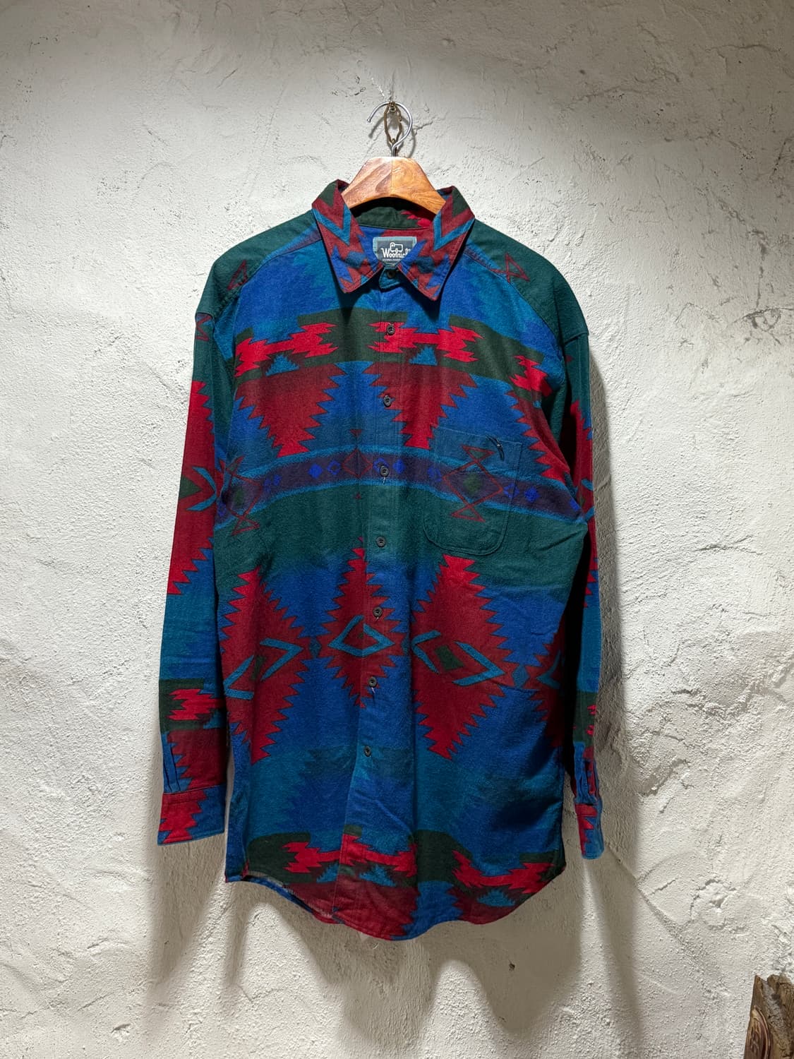 울리치 Woolrich 나바호 코튼 플란넬 셔츠 네이티브 아메리카 패턴 상품이미지1