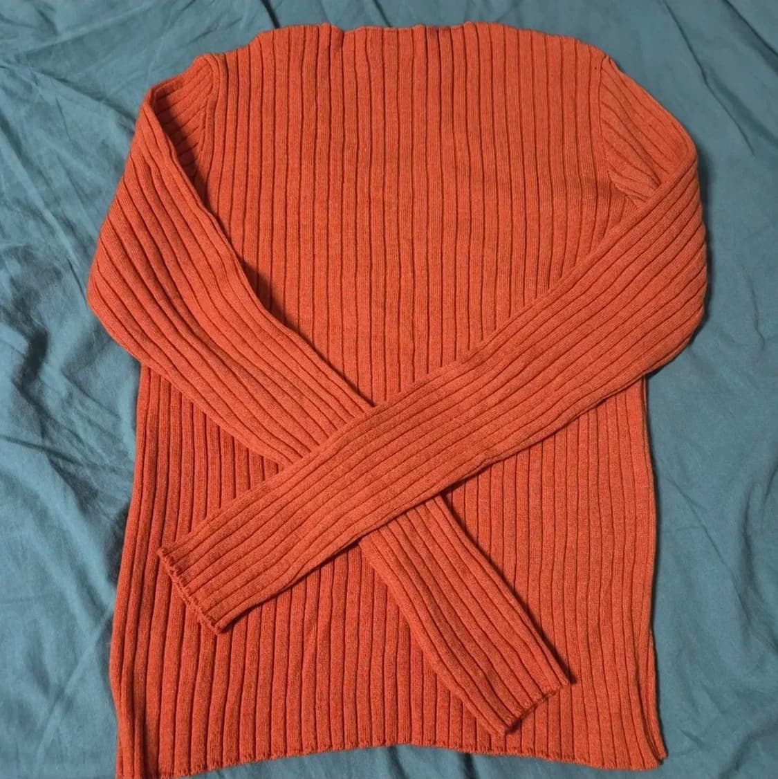 주황색 골지 니트 상품이미지5