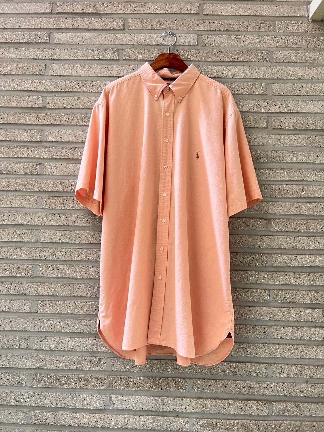 [2XL]폴로 랄프로렌 CLASSIC FIT 살몬 핑크 옥스포드 셔츠 상품이미지2
