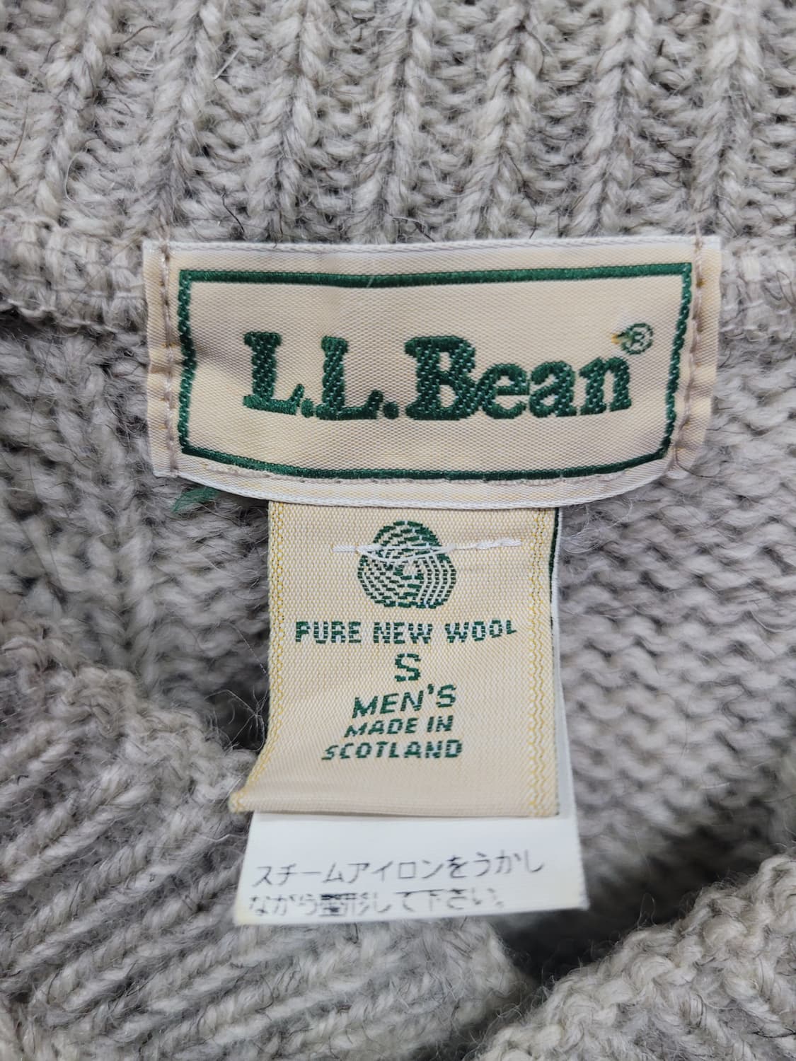 L.L.Bean 엘엘빈 90s 빈티지 스코틀랜드 울니트 상품이미지4