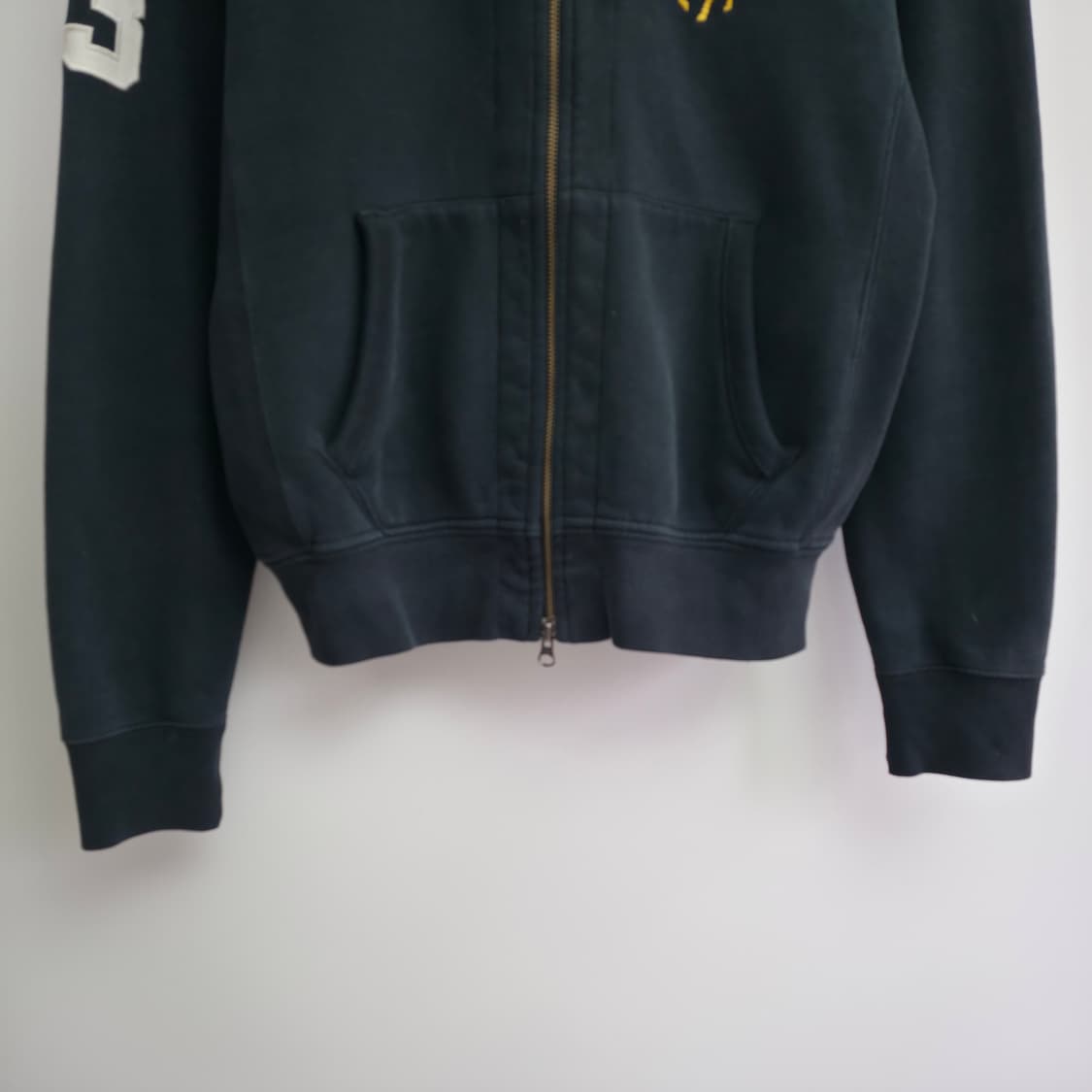 [M] 폴로 랄프로렌 빅포니  체크 후드집업 블랙 상품이미지3