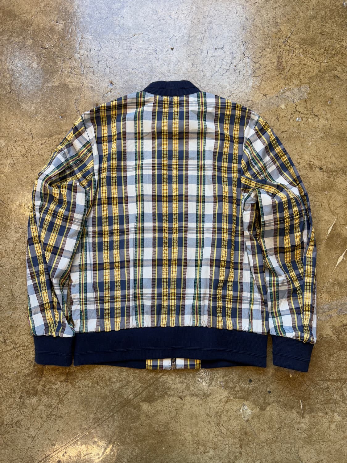 Jw 앤더슨 x 유니클로 체크 블루종 재킷 상품이미지5