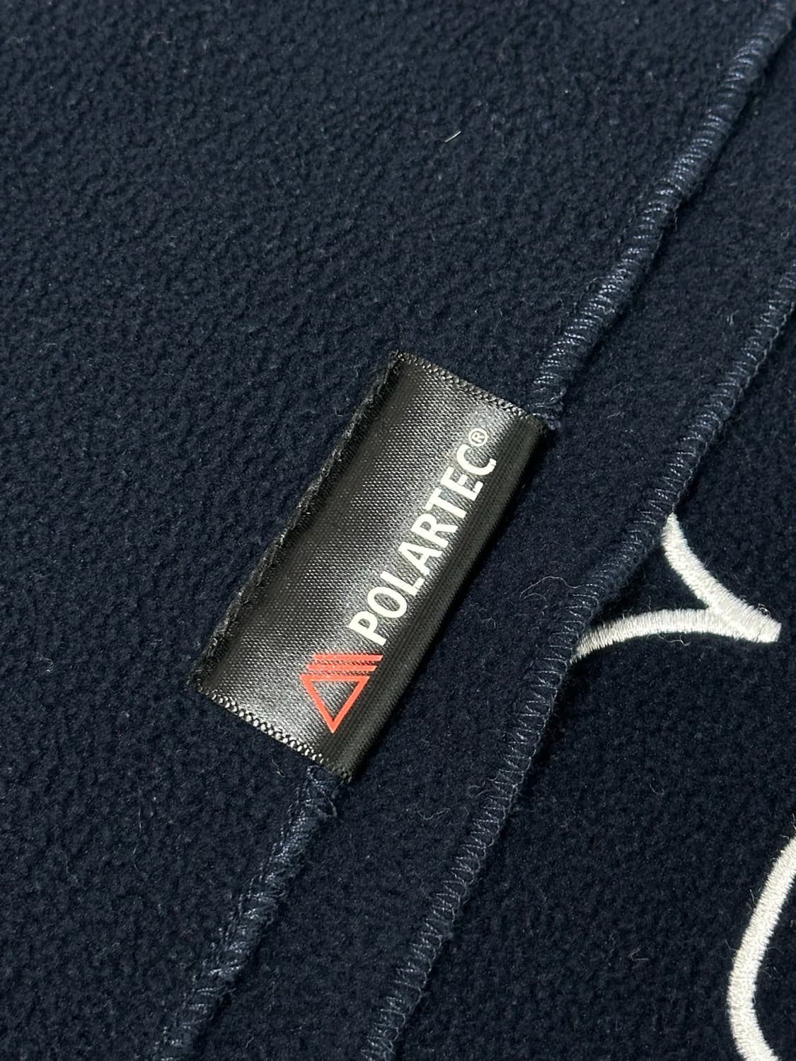 Supreme 폴라텍 빅로고 네이비 머플러 스카프 상품이미지5
