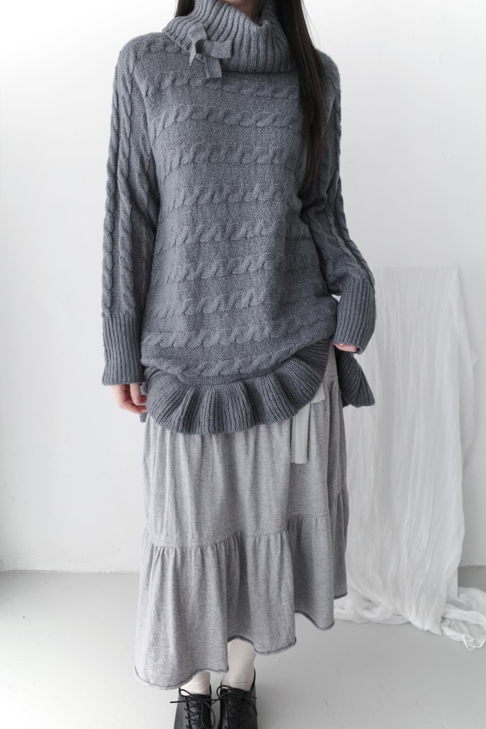 ribbon frill knit 상품이미지5