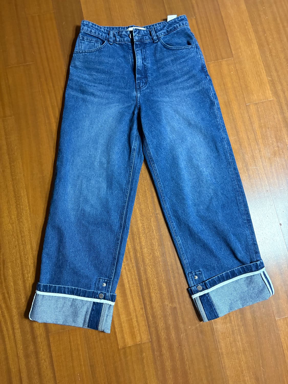 언지미크 롤업 데님 새제품 상품이미지1