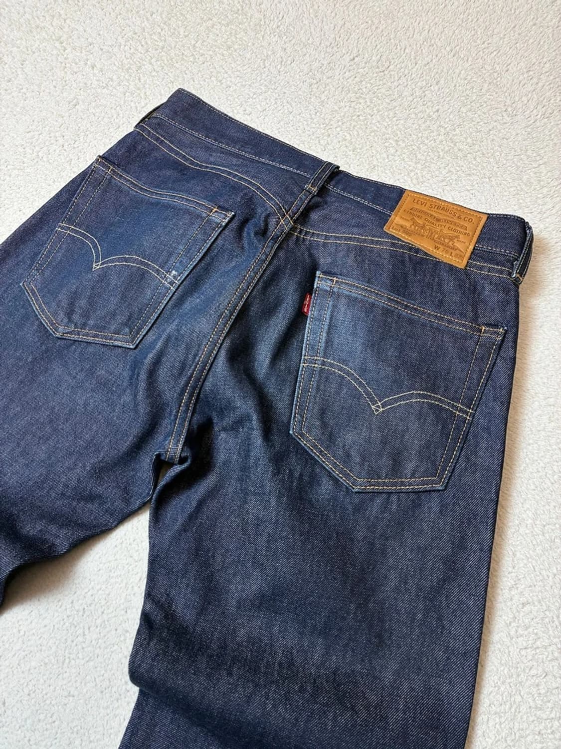 리바이스 505 USA 빅 E 스트레이트 진청 데님 팬츠 PN7880 상품이미지6