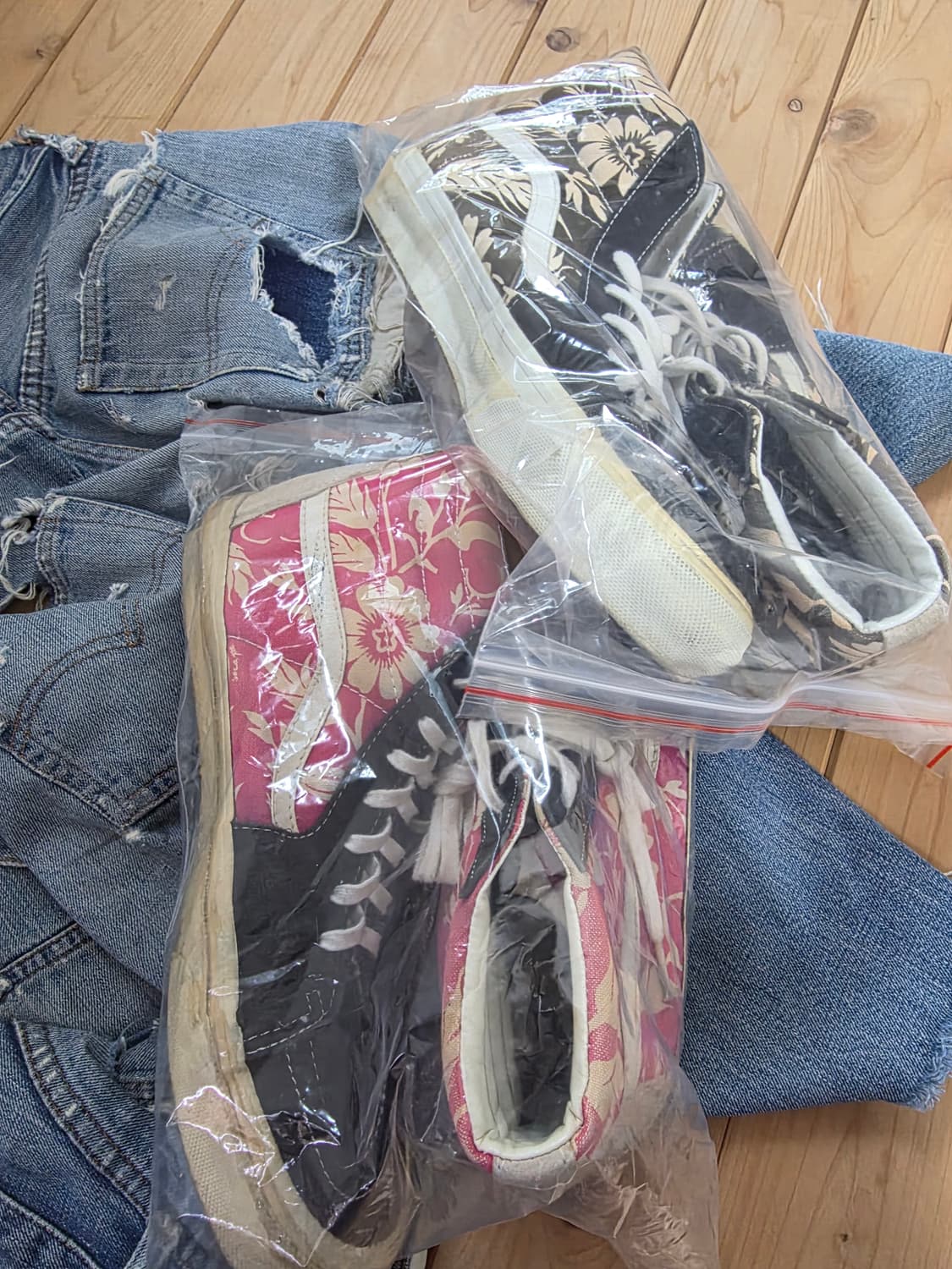 2세트) 빈티지 반스 더블탭스 한정판 야자수 280 90s usa 컨버스 상품이미지1