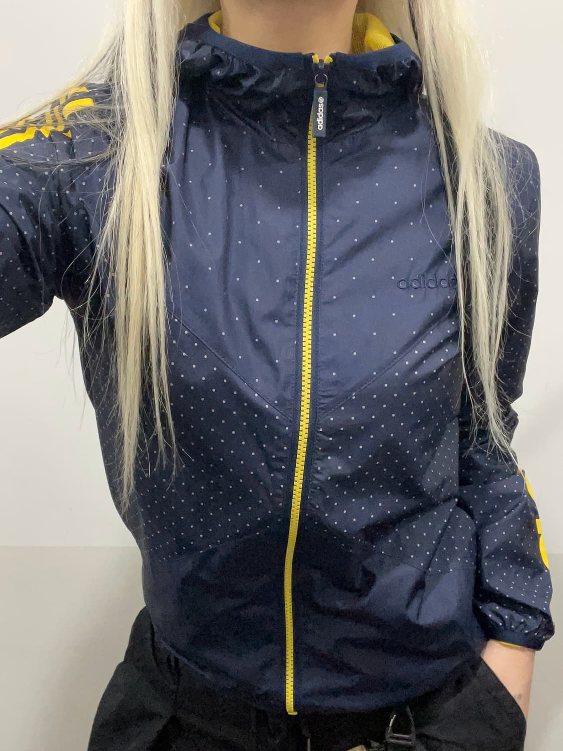 (빈티지)Adidas 아디다스 네오 JPN 도트 땡땡이 윈드브레이커 상품이미지1