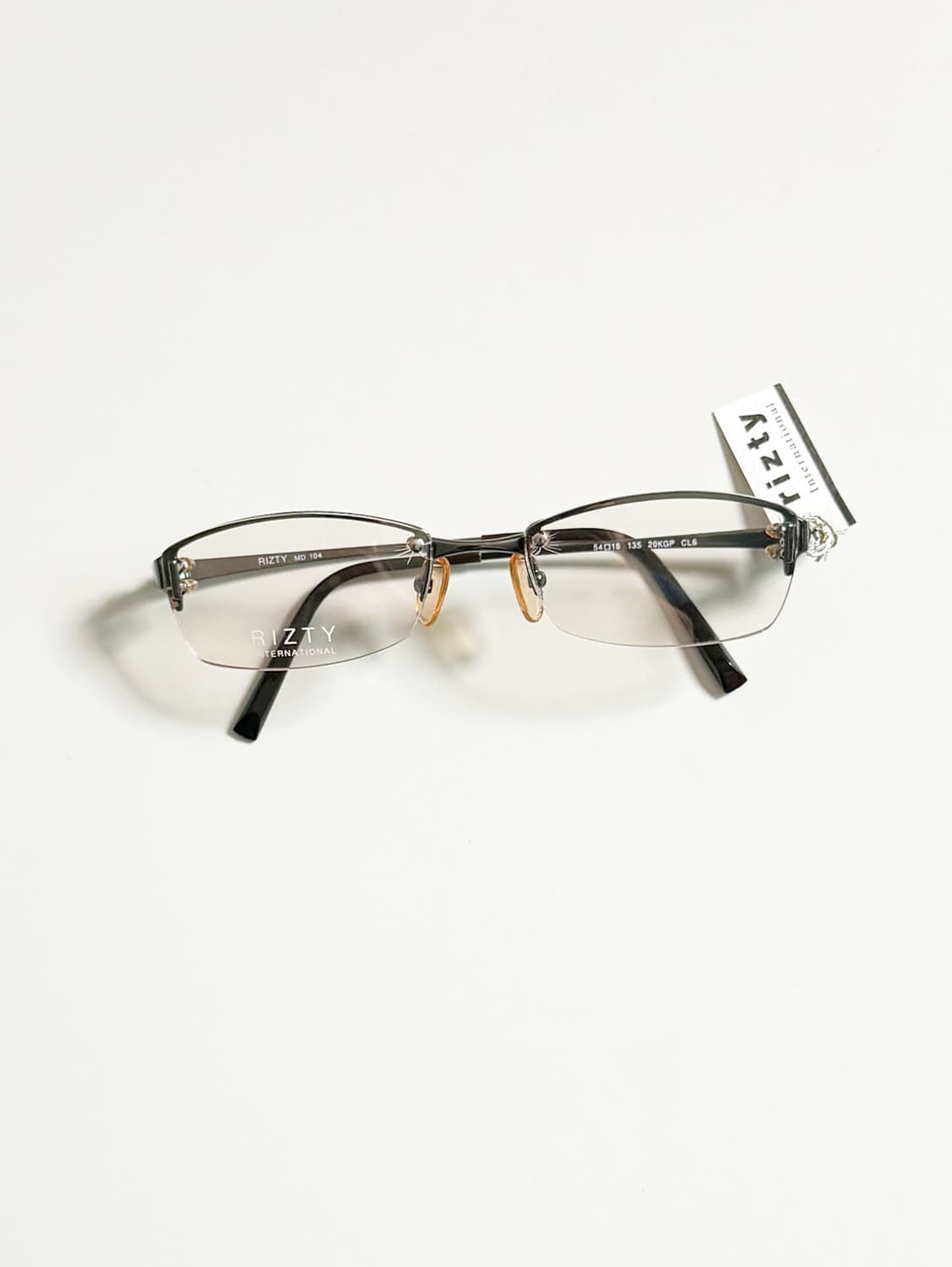 RITZY 반무테 스퀘어 메탈 프레임 빈티지 안경 상품이미지2