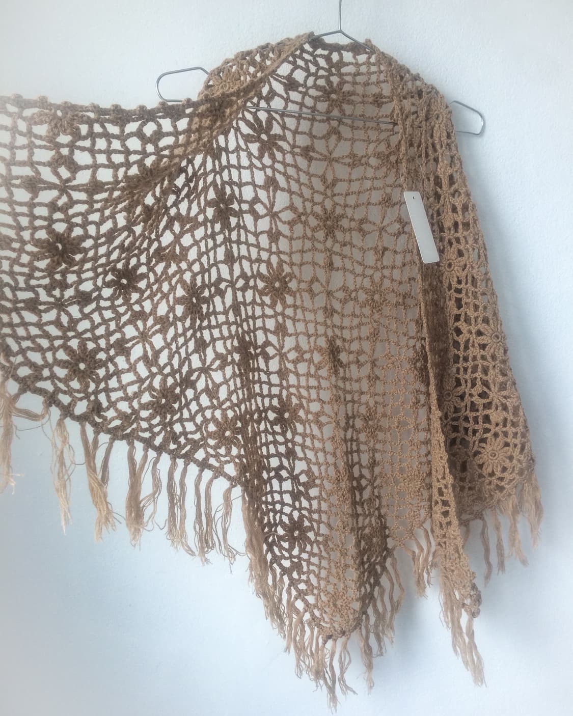Fringe net knit shawl 상품이미지2